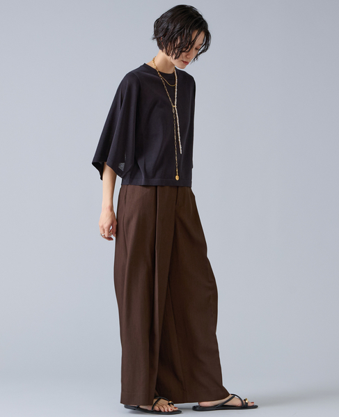 クロップドワイドニット 詳細画像 ブラック 4