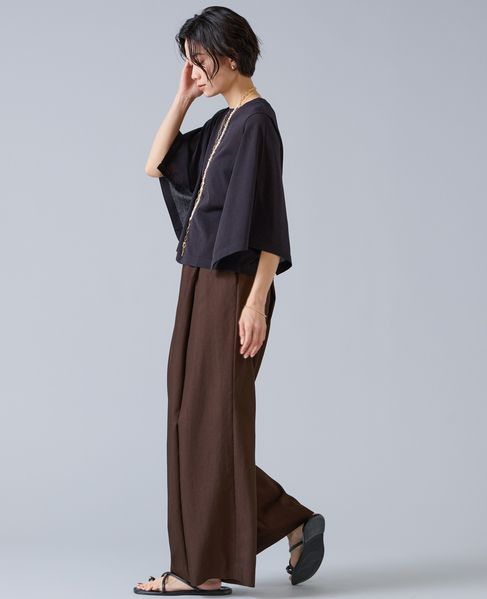 クロップドワイドニット 詳細画像 ブラック 5