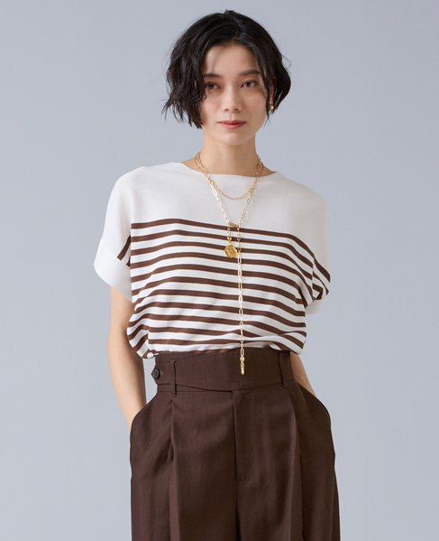 ガーターサマーニット 詳細画像 ブラウン 1