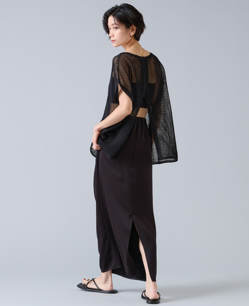 マルチウェイメッシュスリッニット 詳細画像 ブラック 7