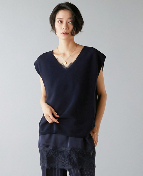 ガーターニット 詳細画像 ネイビー 1