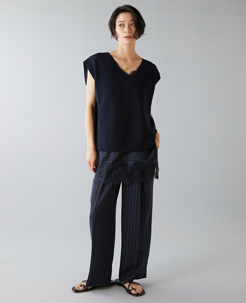 ガーターニット 詳細画像 ネイビー 2