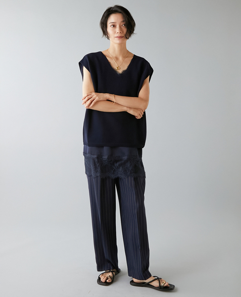 ガーターニット 詳細画像 ネイビー 3