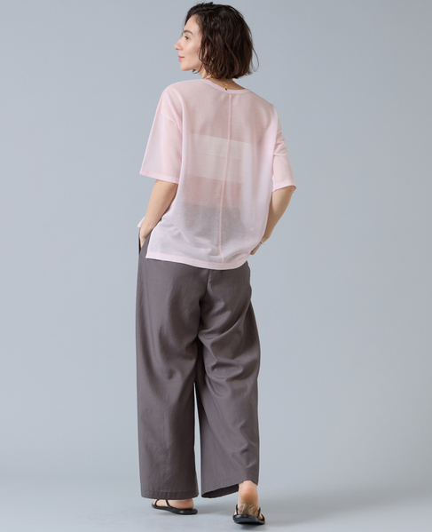 シアーニットトップス 詳細画像 ピンク 5