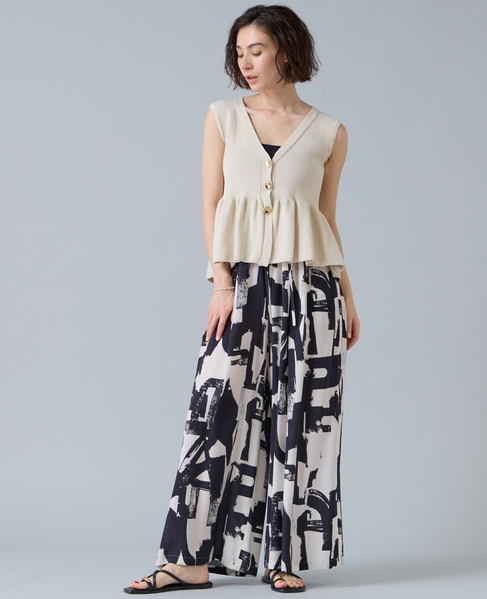 ペプラムニットサマーベスト 詳細画像 アイボリー 2