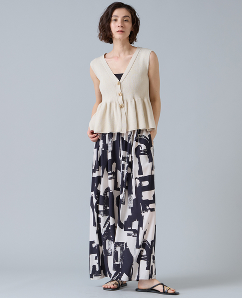 ペプラムニットサマーベスト 詳細画像 アイボリー 3