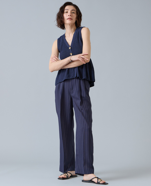 ペプラムニットサマーベスト 詳細画像 ネイビー 3