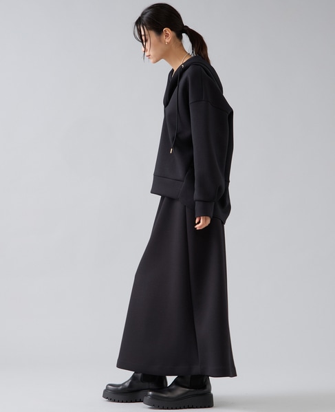 ダンボールセミフレアスカート 詳細画像 ブラック 3