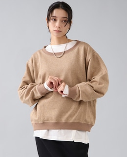 ラメ裏毛プルオーバー