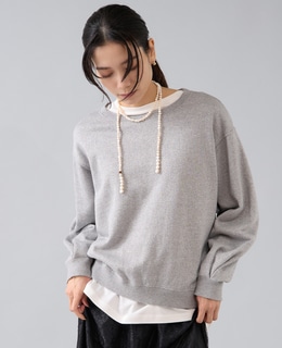 ラメ裏毛プルオーバー