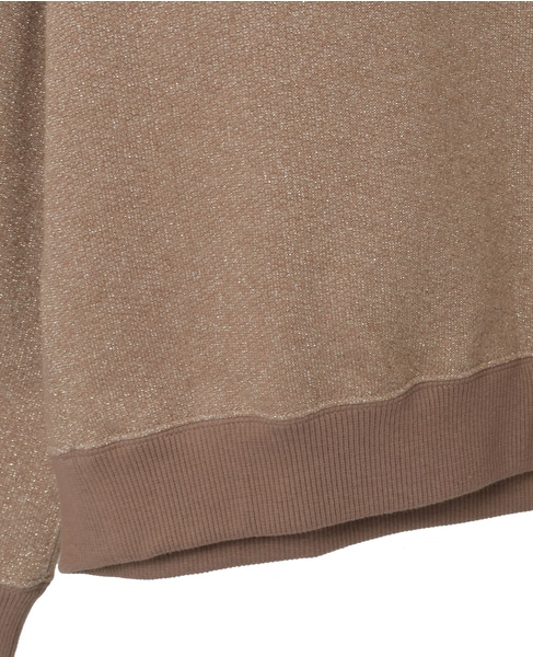 ラメ裏毛プルオーバー 詳細画像 ベージュ 10