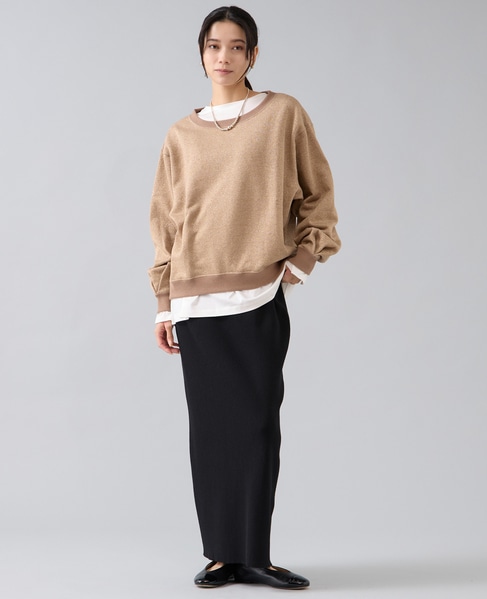 ラメ裏毛プルオーバー 詳細画像 ベージュ 2