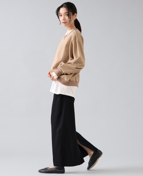 ラメ裏毛プルオーバー 詳細画像 ベージュ 4