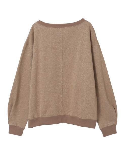 ラメ裏毛プルオーバー 詳細画像 ベージュ 7