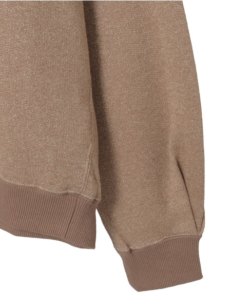 ラメ裏毛プルオーバー 詳細画像 ベージュ 9