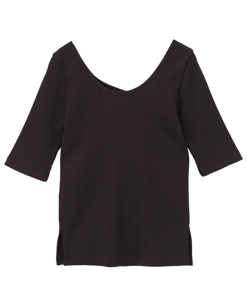 アシンメトリーネック2WAYテレコプルオーバー 詳細画像 ブラウン 10