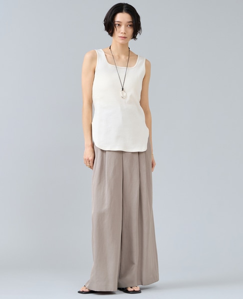 【定番】前後2WAYテレコタンクトップ 詳細画像 アイボリー 2