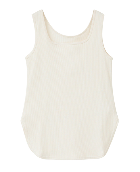 【定番】前後2WAYテレコタンクトップ 詳細画像 アイボリー 5