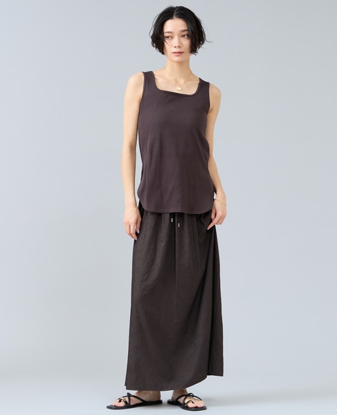 【定番】前後2WAYテレコタンクトップ 詳細画像 ブラウン 2
