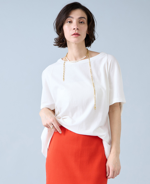 変形パターンカットソー 詳細画像 オフホワイト 1