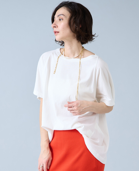 変形パターンカットソー 詳細画像 オフホワイト 2