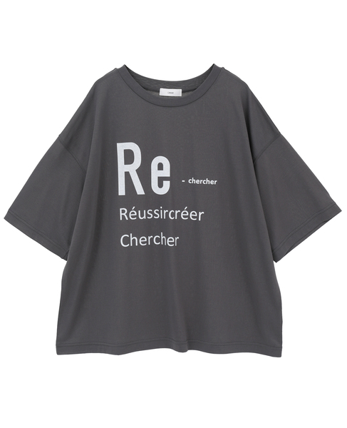 ハイゲージロゴTシャツ 詳細画像 チャコールグレー 1