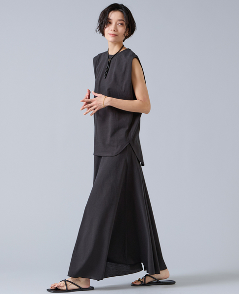 【定番】ニュアンスノースリーブカットソー 詳細画像 チャコールグレー 1