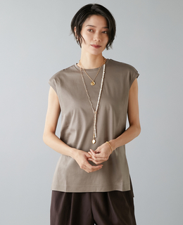 ベーシックノースリーブトップス