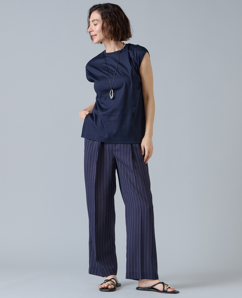 ベーシックノースリーブトップス 詳細画像 ネイビー 3