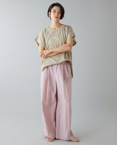 フレンチスリーブプリントTシャツ 詳細画像 ベージュ 4