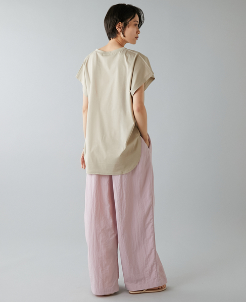 フレンチスリーブプリントTシャツ 詳細画像 ベージュ 5