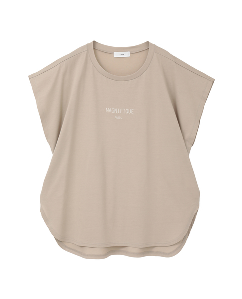 フレンチスリーブプリントTシャツ 詳細画像 ベージュ 7