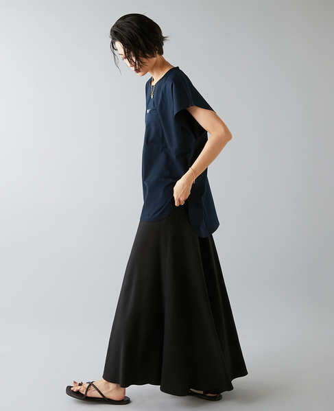 フレンチスリーブプリントTシャツ 詳細画像 ネイビー 6