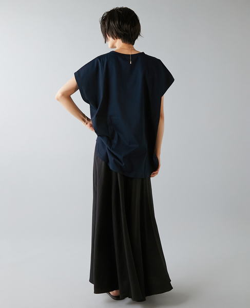 フレンチスリーブプリントTシャツ 詳細画像 ネイビー 7