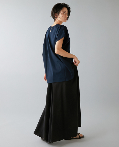 フレンチスリーブプリントTシャツ 詳細画像 ネイビー 8