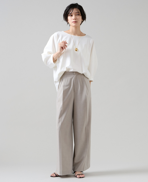  WOOL MIXワイドパンツ 詳細画像 ベージュ 9
