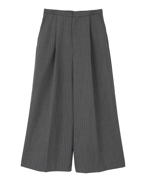  WOOL MIXワイドパンツ 詳細画像 グレーストライプ 18