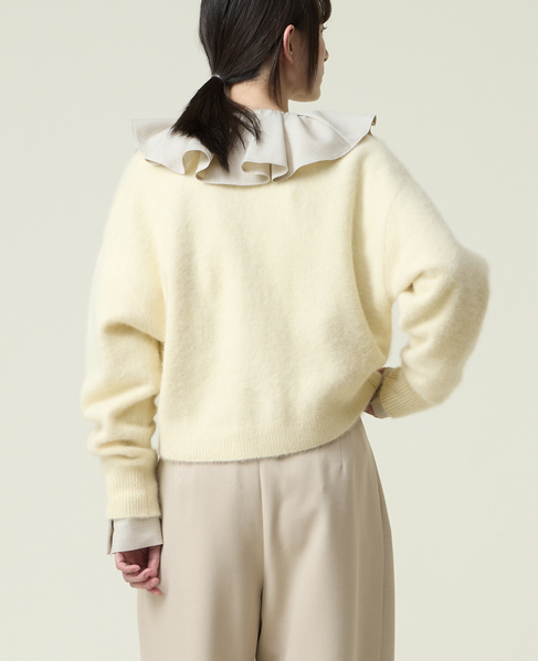 フォックスカシミア2WAYカーディガン 詳細画像 イエロー 5