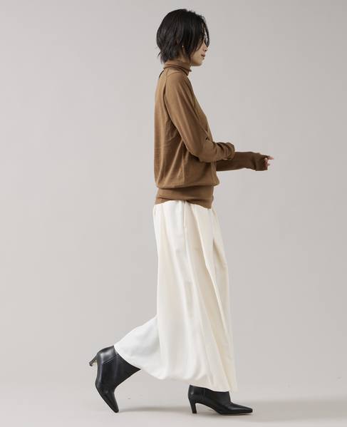 《定番》ウォッシャブルウールタートルニット 詳細画像 キャメル 6
