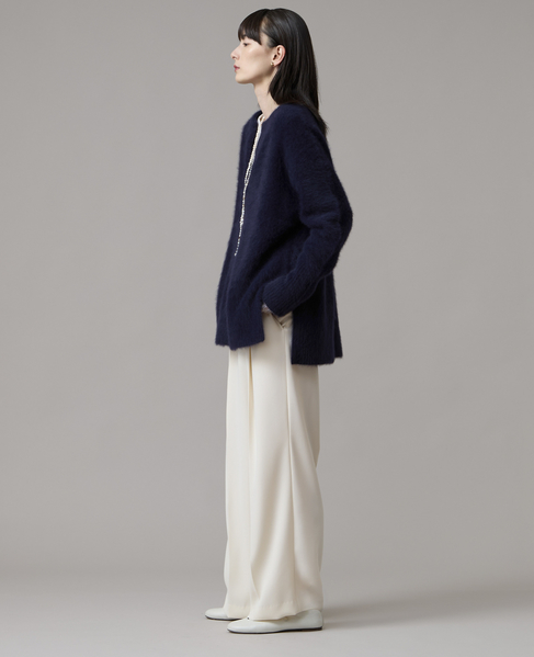 フォックスカシミアキーネックオーバーニット 詳細画像 ネイビー 5