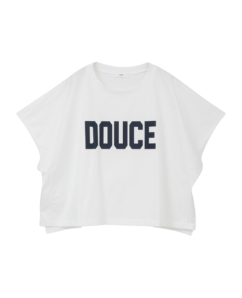 DOUCEプリントショート丈Tシャツ 詳細画像 ホワイト 1
