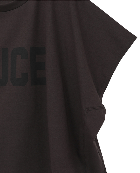 DOUCEプリントショート丈Tシャツ 詳細画像 ブラウン 11