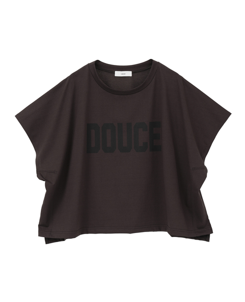 DOUCEプリントショート丈Tシャツ 詳細画像 ブラウン 7