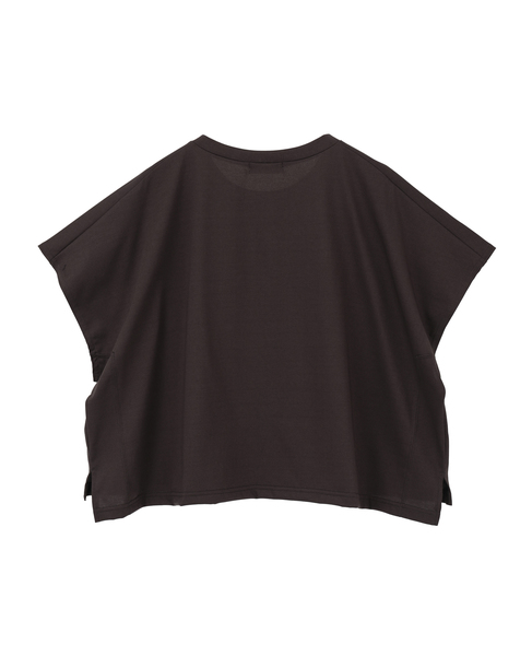 DOUCEプリントショート丈Tシャツ 詳細画像 ブラウン 8