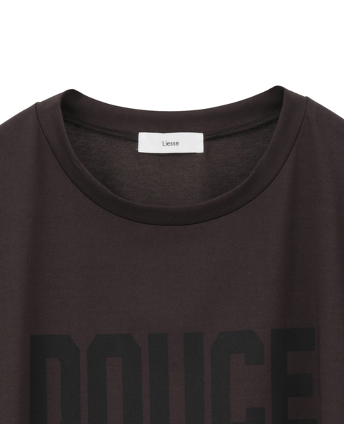 DOUCEプリントショート丈Tシャツ 詳細画像 ブラウン 9