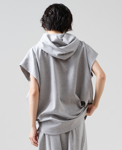 ダンボールフーディ―ジレ（セットアップ可） 詳細画像 杢グレー 8