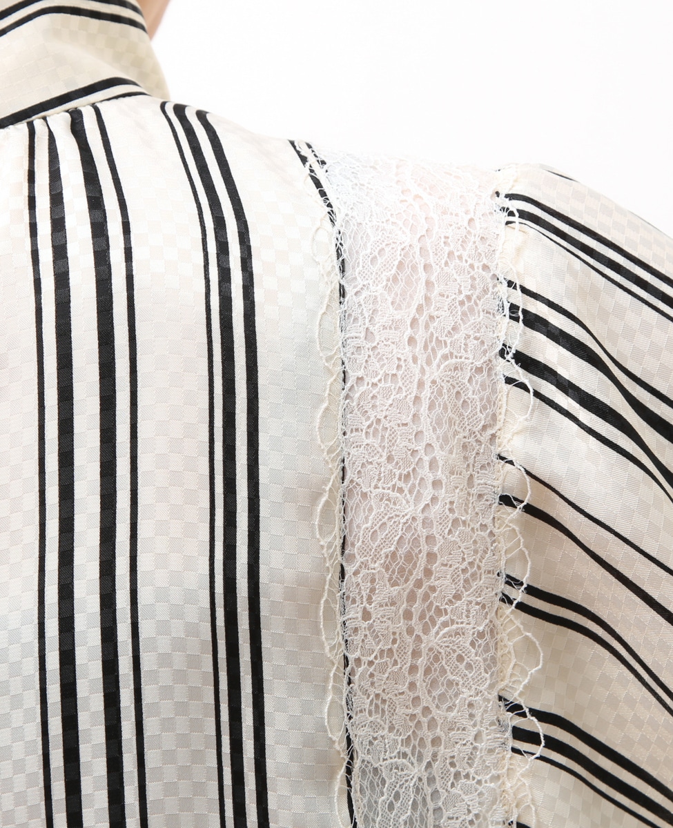 Martinique ジャガードストライプワンピース 商品詳細 メルローズ公式通販 Melrose Store メルローズストア