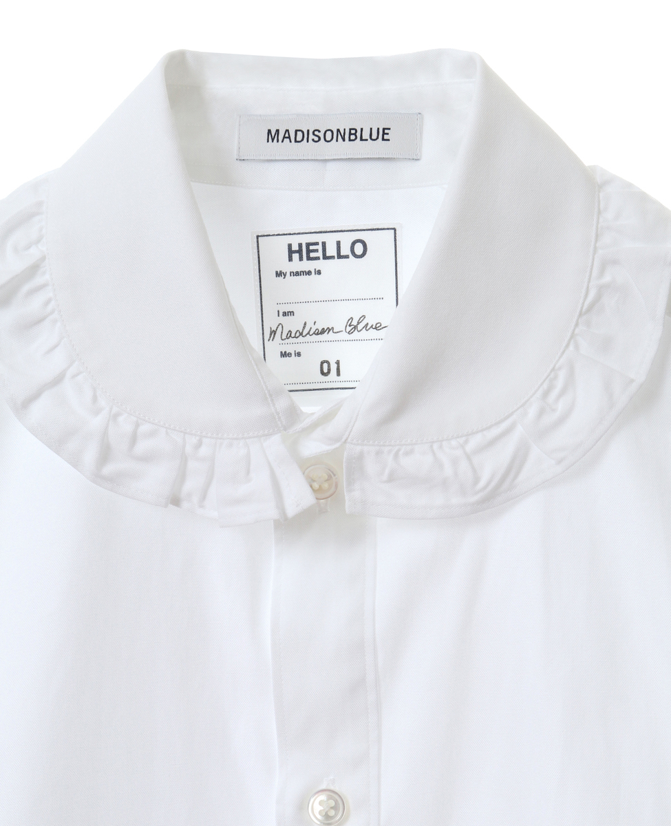 Madisonblue Mb221 5022 Round Collar Frill Sh L Ox 商品詳細 メルローズ公式通販 Melrose Store メルローズストア