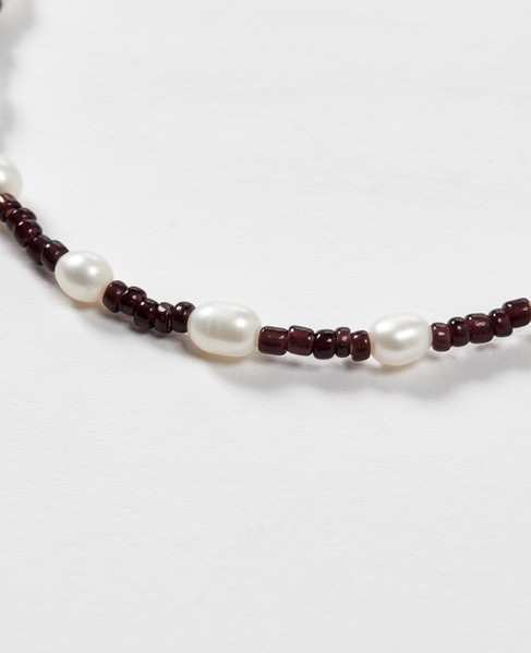 Dough./B-2201 Beads pearl necklace 詳細画像 ブラウン 2