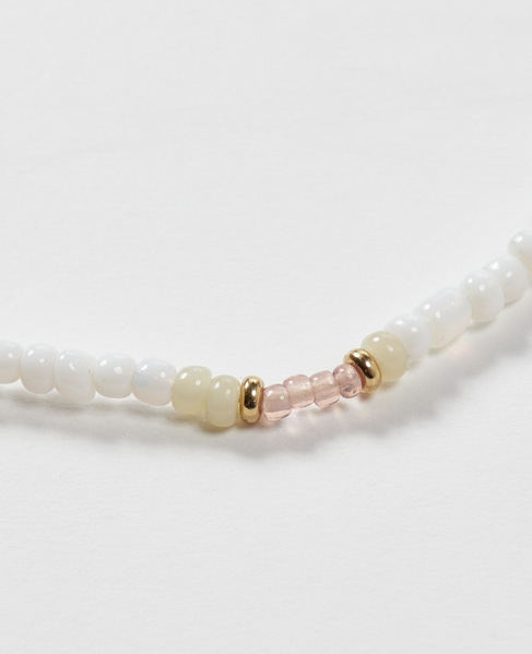 Dough./B-2202 Multi Beads necklace  詳細画像 ホワイト 2